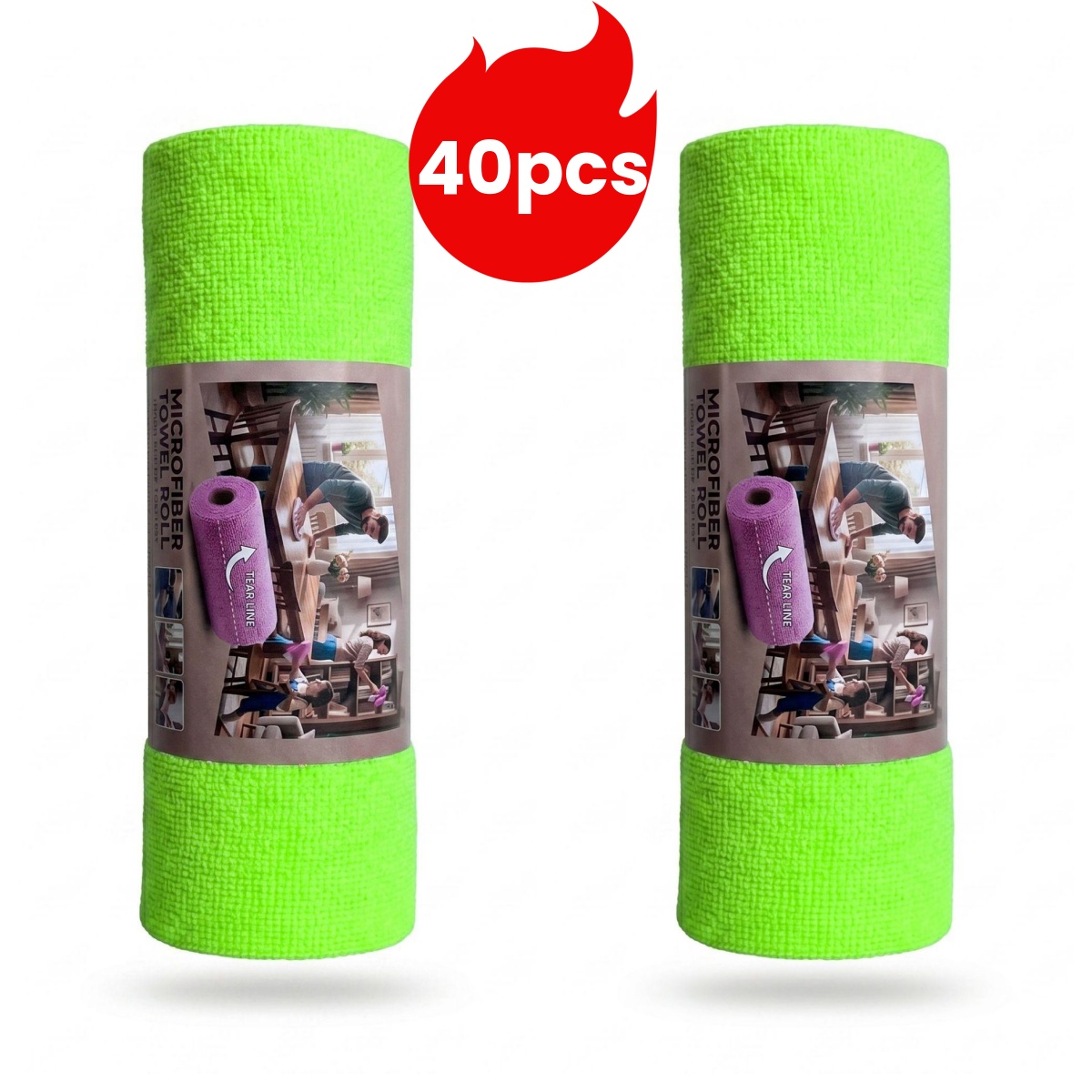 Microfiber Towel Detailing - 40 peças/25*25cm Toalhas para lavagem de