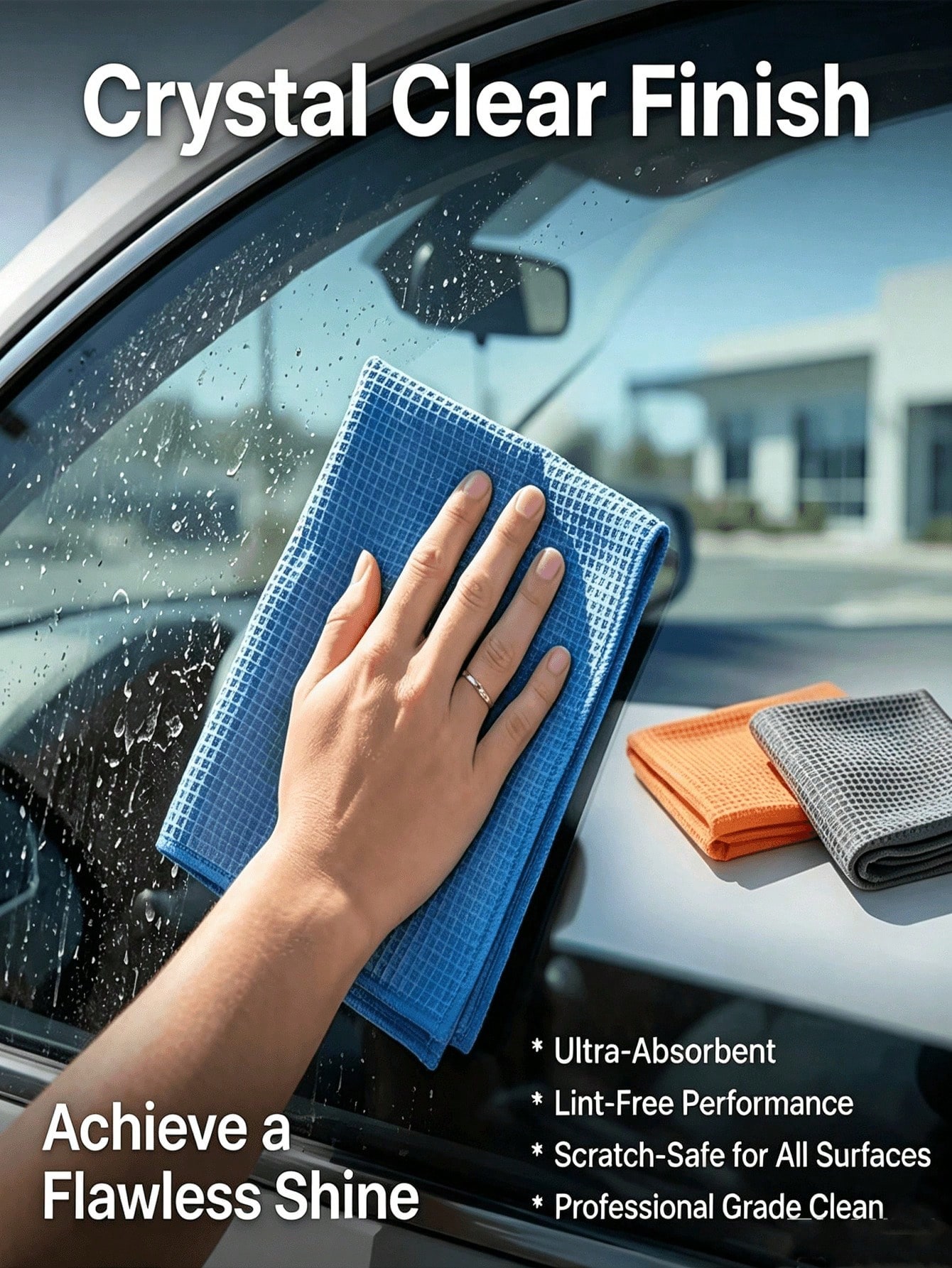 Microfiber Towel Detailing - Pano de Limpeza de Vidros de