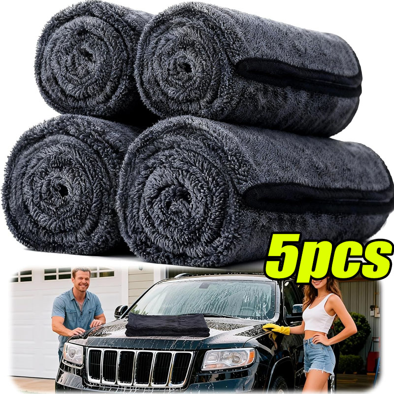 Microfiber Towel Detailing - Toalha de lavagem de carro torcida