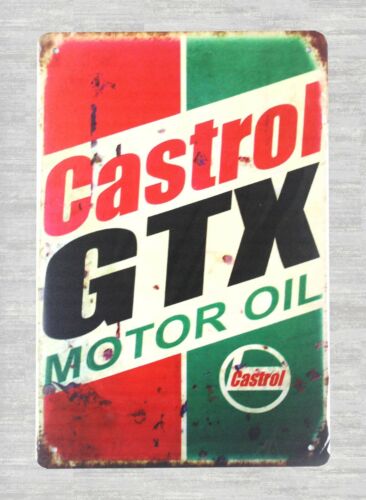 Castrol Oil Gtx - reproduções de placas de metal de